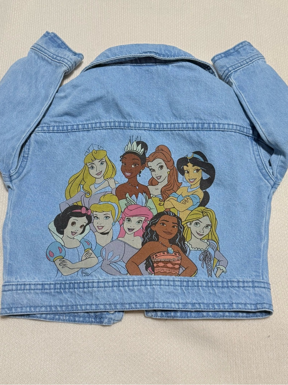 Disney Blue Kids Denim Jacket with‎ Embroidered Graphic size 2T - Picture 8 of 9